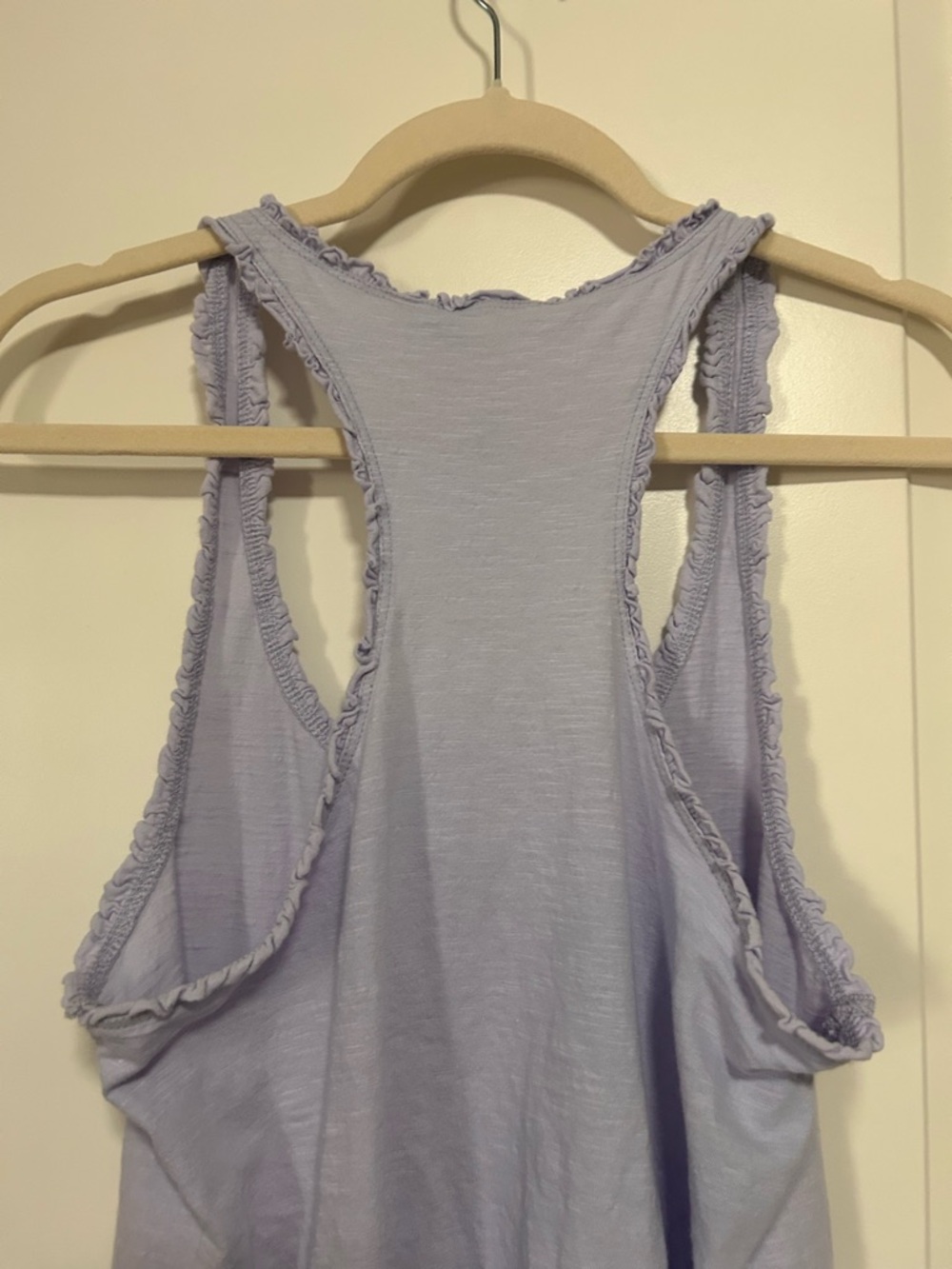 🦄💜🪁Dorothy Perkins Lavender Ruffle-Edge Racerback Tank🪁💜🦄 - Picture 9 of 10